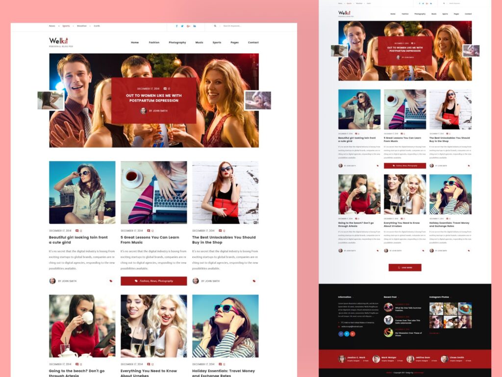 Welkit-Personal-Blogging-PSD-Template
